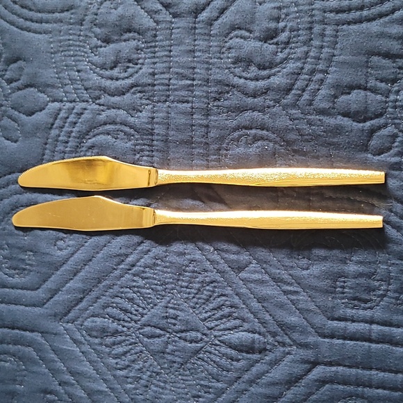 Florentine Gold Plated Flatware. 13 Pieces - Picture 12 of 16